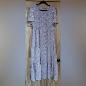 Chic Mauve Floral‎ Maxi Dress